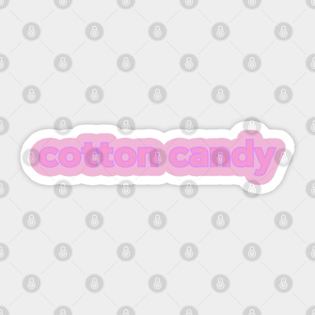 Halloween Costume Shirt COTTON CANDY Pink Style Sticker by SwagOMart